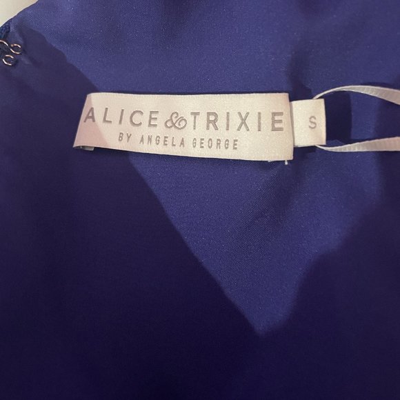 Alice & Trixie Solid Midi Dress with Tie Straps and Self Belt Size S (NWT) - Picture 5 of 5